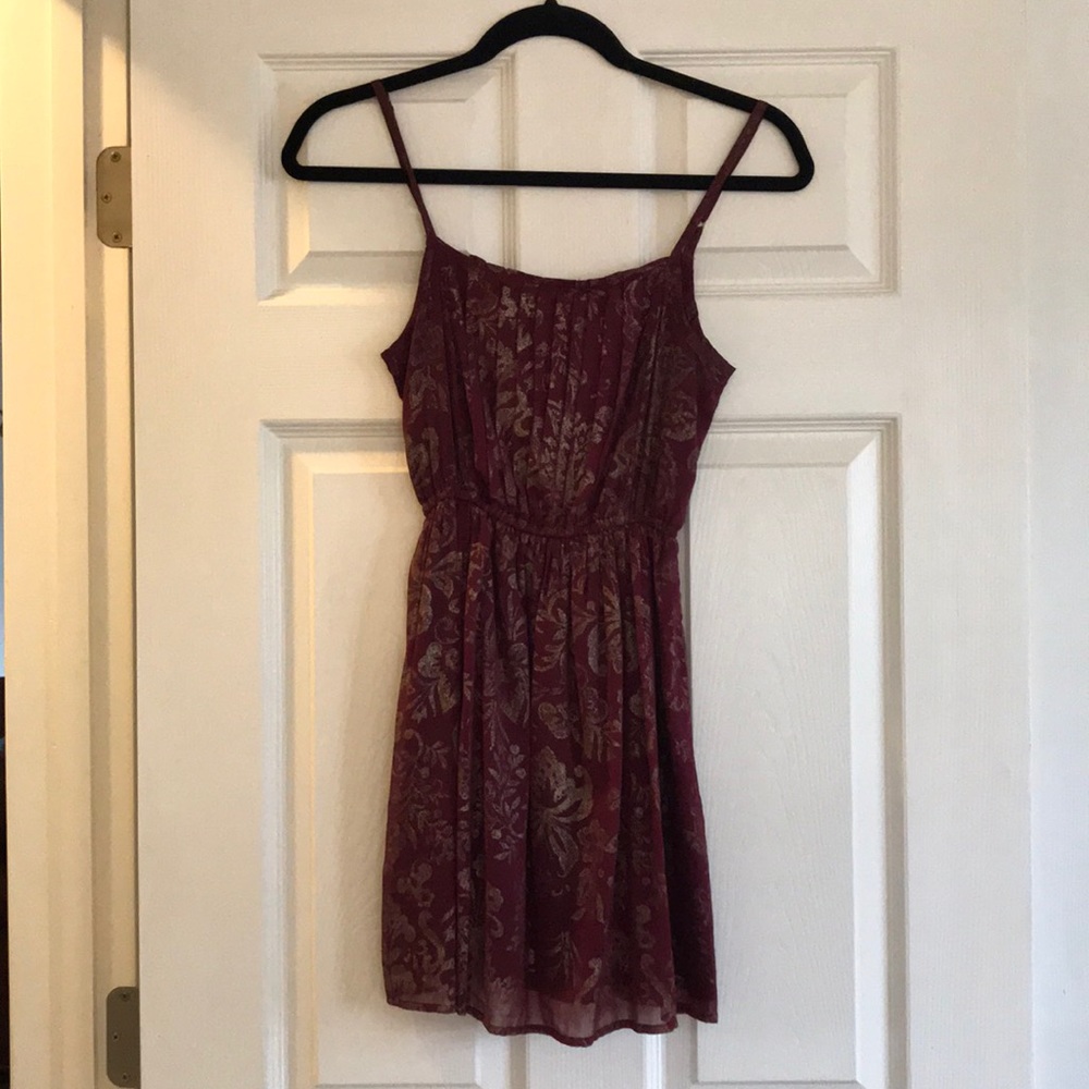 Garnet/Gold Tank Dress